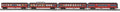 MTH 30-68310 North Pole 4 Car 60' Streamlined Passenger Set with LED's