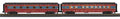 MTH 30-68311 North Pole 2 Car 60' Streamlined Sleeper/Diner with LED's
