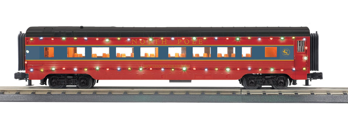 MTH 30-68312 North Pole 60' Streamlined Coach Car with LED's
