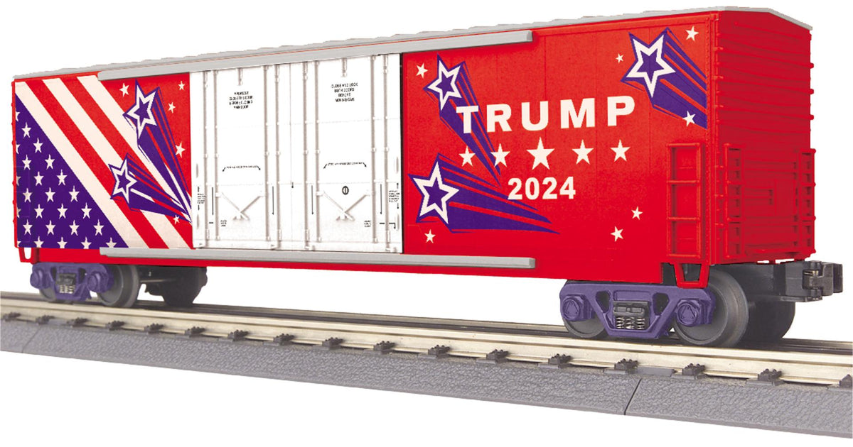 MTH 30-71049 Donald Trump 50' Double Door Plugged Boxcar
