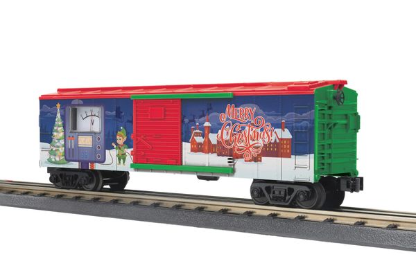 MTH 30-71232 Christmas Box Car with Power Meter