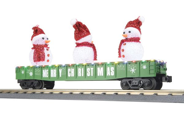 MTH 30-72229 Merry Christman Gondola with LED Lighted Snow Men