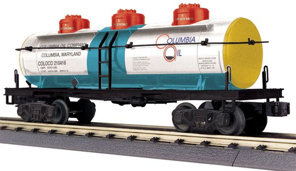 MTH 30-73491 Columbia Oil 3 Dome Tank Car