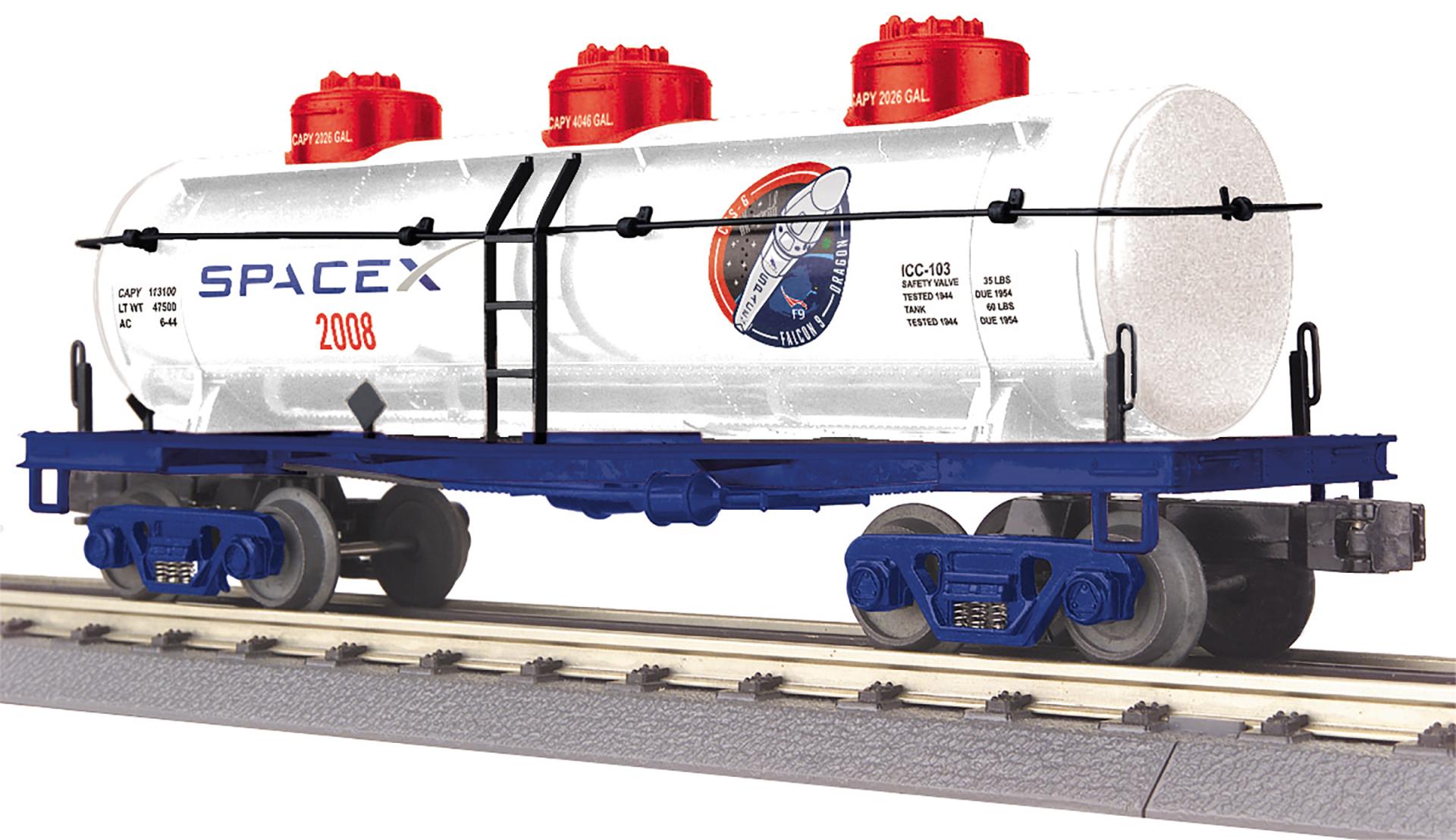 MTH 30-73664 Space X 3-Dome Tank Car