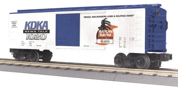 MTH 30-74337 KDKA Katrina Fundraiser Box Car
