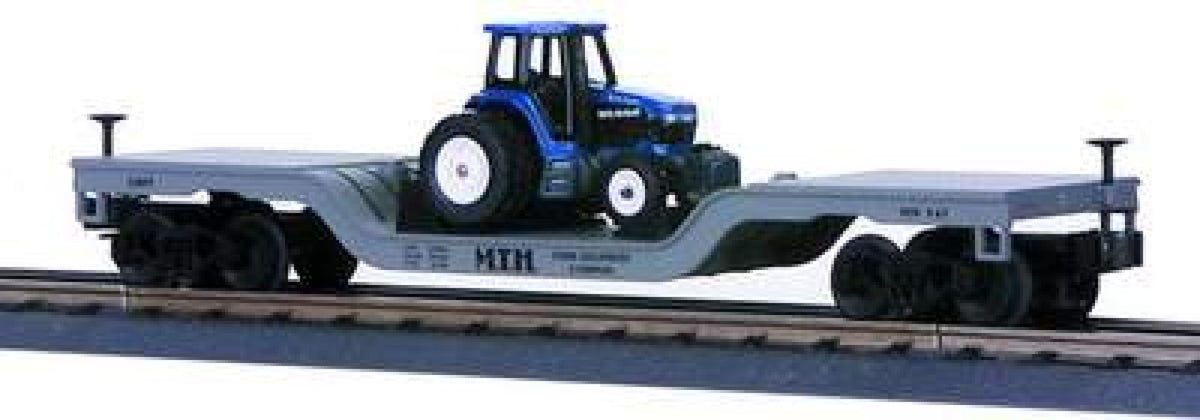 MTH 30-7611 MTH Construction Flat w/Ertl Tractor