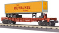 MTH 30-76633 Milwaukee Flat with 40' Trailer