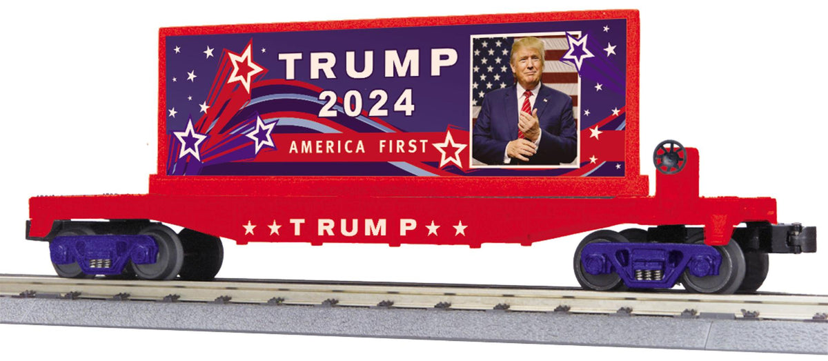MTH 30-76851 Donald Trump Flat Car with Billboard