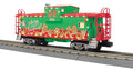 MTH 30-77412 Christmas Extended Vision Caboose with LED's