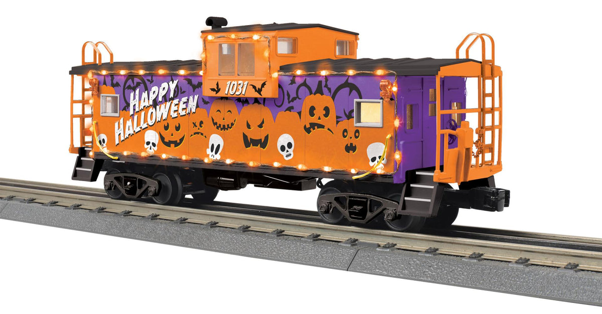 MTH 30-77437 Halloween Extended Vision Caboose with LED's