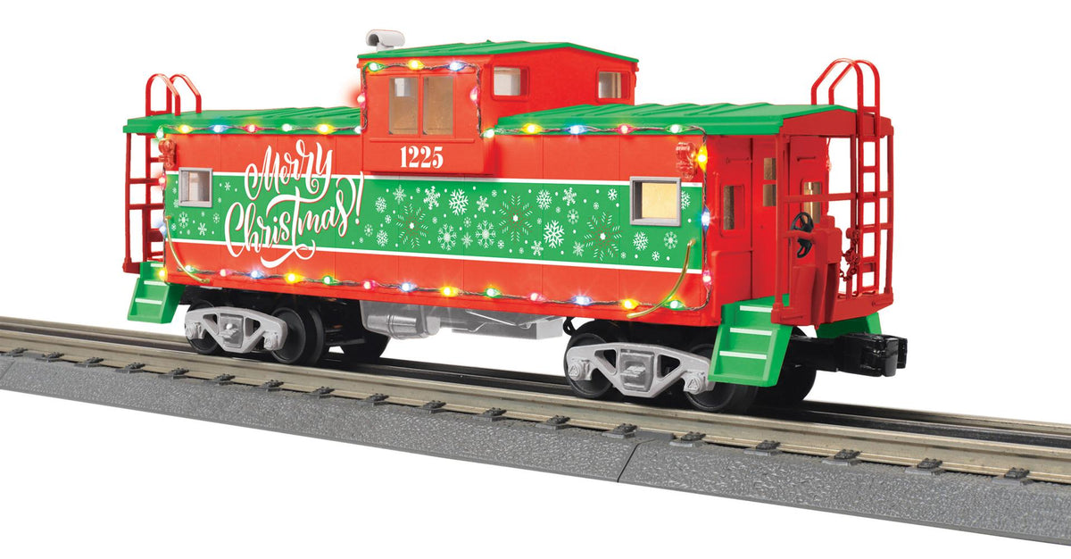 MTH 30-77438 Christmas Extended Vision Caboose with LED's
