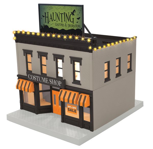 MTH 30-90682 Halloween Costume Shop 2 Story City Building with LED's