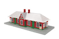 MTH 30-90761 Christmastown Country Passenger Station with LED's