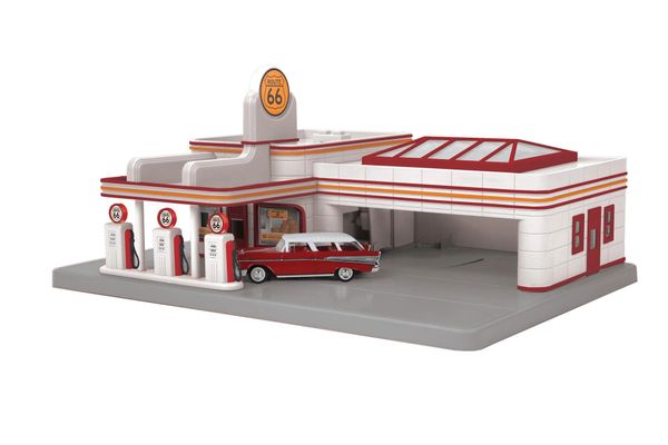 MTH 30-91002 Route 66 Operating Gas Station