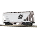 Atlas O 3001893-3 Chicago & North Western Premier 2-Bay Centerflow Hopper (Gray)