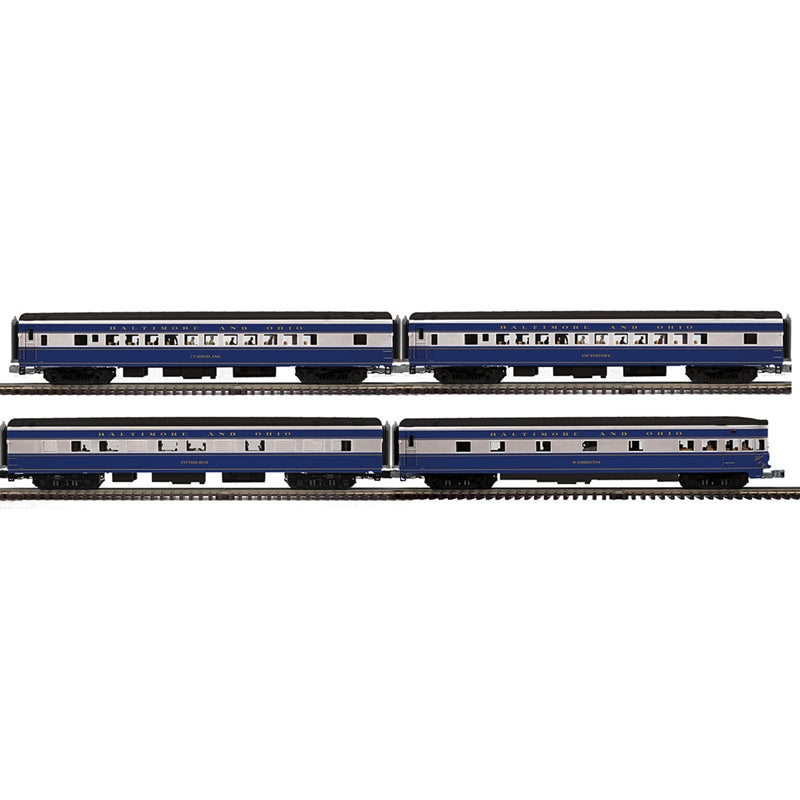 Atlas 3001946 Baltimore & Ohio Premier 4 Car 70' Streamlined Passenger Set