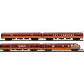 Atlas O 3001955 Milwaukee Road Premier 4 Car 70' Streamlined Passenger Set