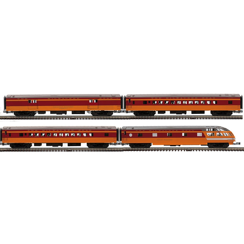 Atlas O 3001955 Milwaukee Road Premier 4 Car 70' Streamlined Passenger Set