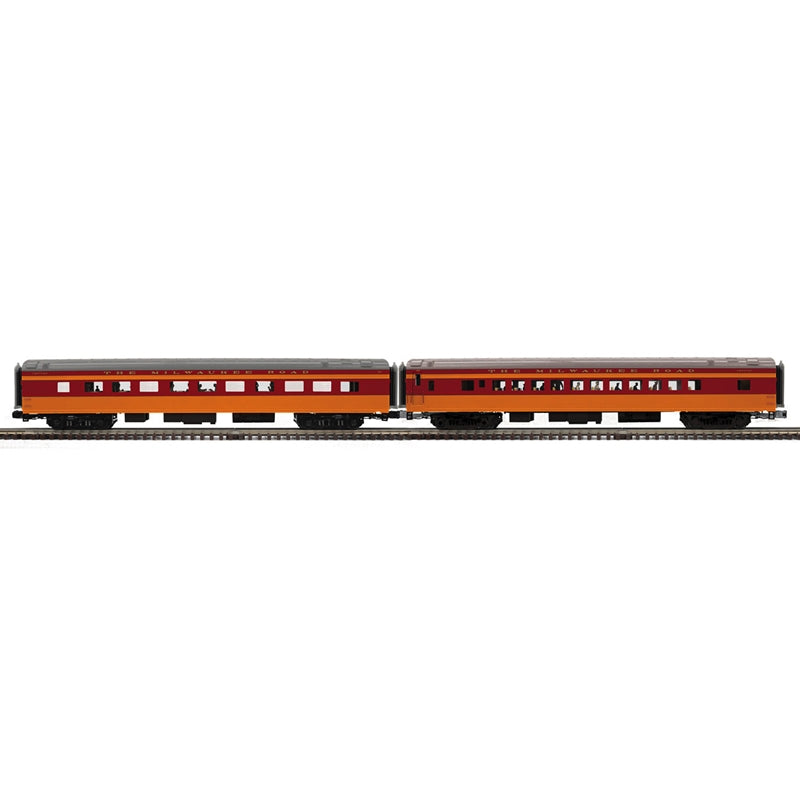 Atlas O 3001956 Milwaukee Road Premier 2 Car 70' Streamlined Passenger Set