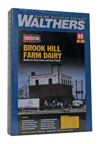 Walthers Cornerstone HO Kit 933-3010 Brook Hill Farm Dairy Kit
