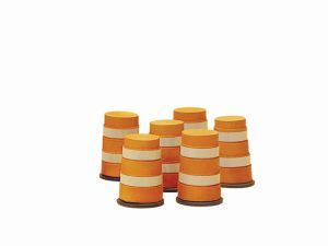 Lionel 32922 Highway Barrels 6pk O Scale