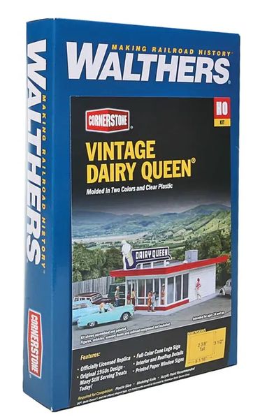 Walthers Cornerstone HO Kit 933-3484 Vintage Dairy Queen