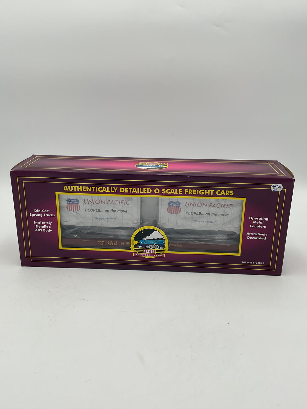 MTH 20-98107 Union Pacific Flatcar w/ 20’ Trailers