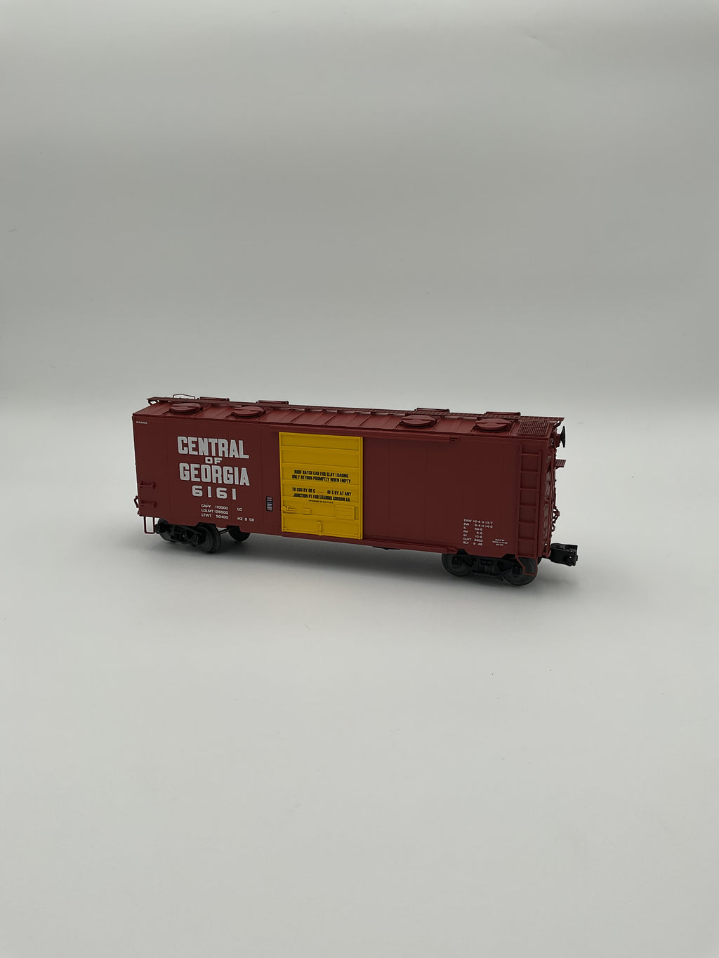 Lionel O 2126071 Central of Georgia Roof-hatch Boxcar 6161