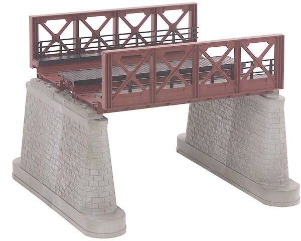 MTH 40-1059 Real Trax 2 Track Girder Bridge (Rust)