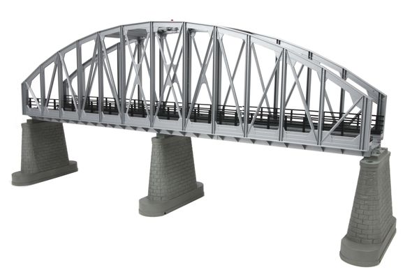 MTH 40-1101 Steel Arch Bridge (Silver) with Blinking Light