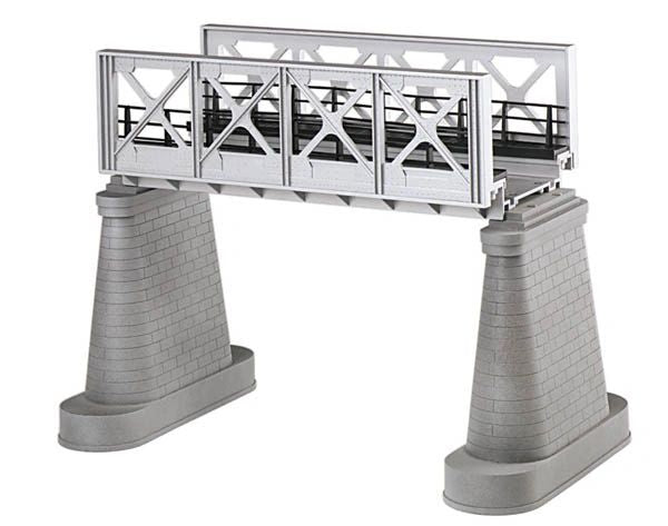 MTH 40-1102 O Scale Girder Bridge (Silver) with Piers