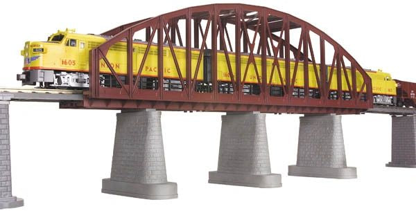 MTH 40-1103 Steel Arch Bridge (Rust) with Blinking Light