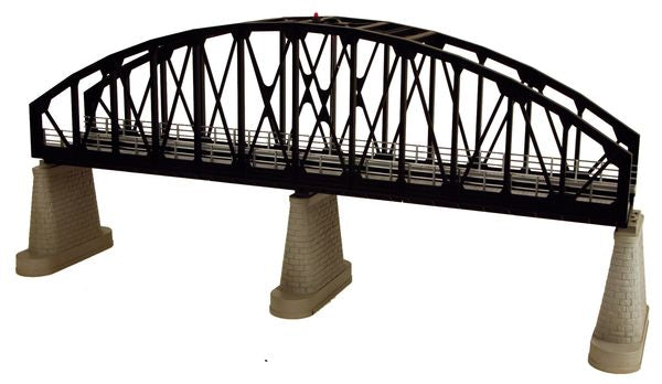 MTH 40-1121 Steel Arch Bridge (Black) with Blinking Light