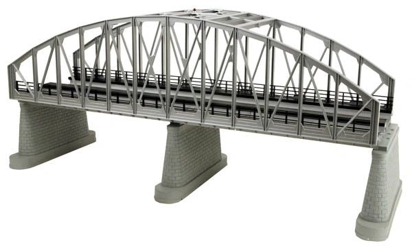 MTH 40-1107 Real Trax 2 Track Steel Arch Bridge (Silver)