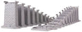 MTH 40-1145 Lionel Fastrack 24 Piece Graduated Trestle