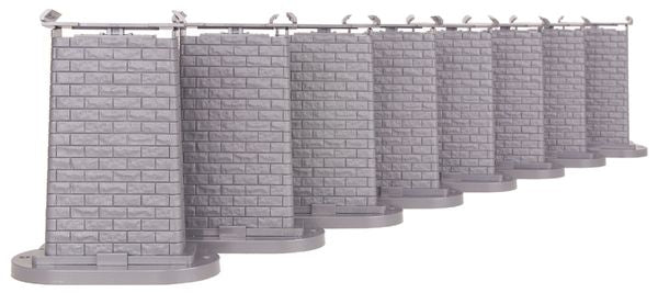 MTH 40-1146 O Gauge RealTrax RealTrax - 8-Piece Elevated Trestle System For Lionel Fastrack