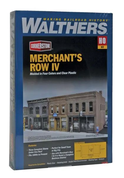 Walthers Cornerstone HO Kit 933-4040 Merchant's Row IV