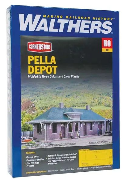 Walthers Cornerstone HO Kit 933-4054 Pella Depot