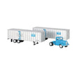Bachmann 42234 Boston & Maine 1950's/1960's Truck Cab & 2 Piggyback Trailers