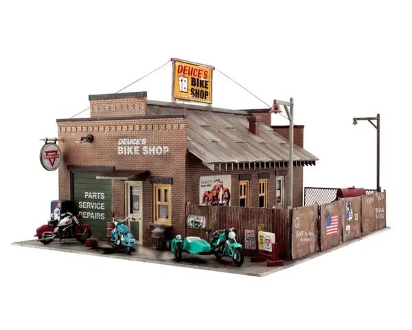 WDS 5045 Deuce's Bike Shop HO Scale (Built Up)