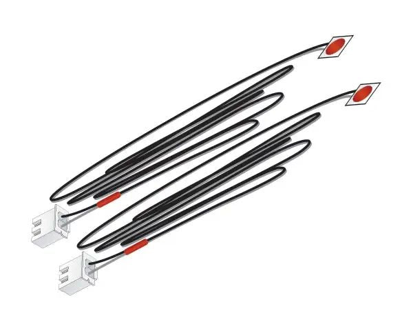 WDS 5739 Just Plug LED Stick-On Lights (2pcs) - Red