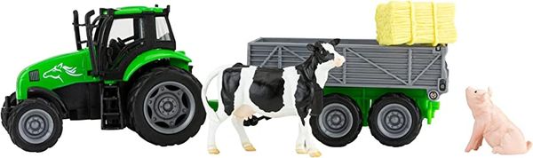 BRY 59238 Tractor & Tag-A-Long wagon