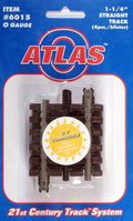 Atlas O 6015 1 1/4" Straight Track (4 Per Package)