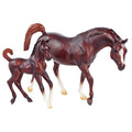 BRY 62046 Chestnut Arabian and Foal