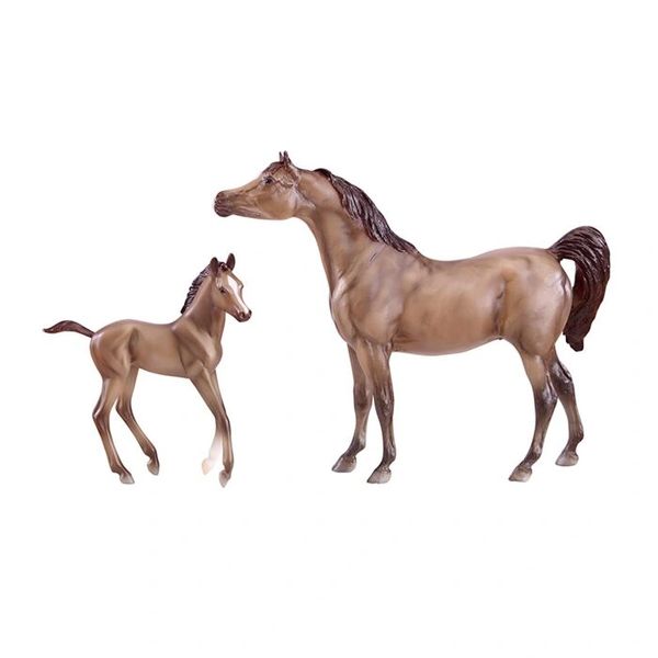 BRY 62047 Gray Arabian and Foal