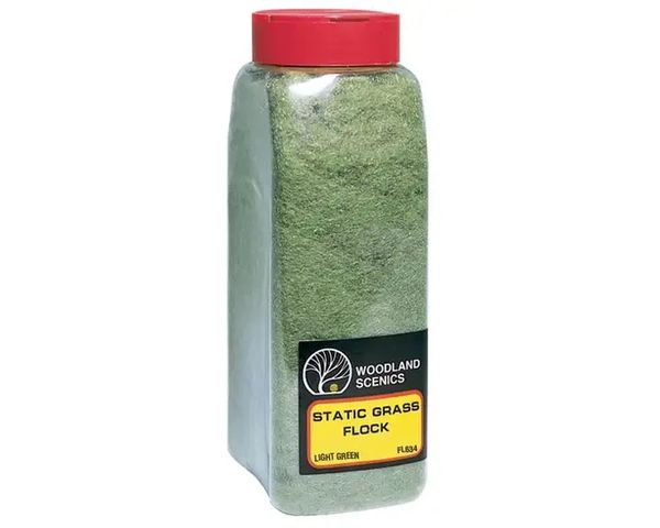 WDS 634 Flock Static Grass/Light Green Shaker