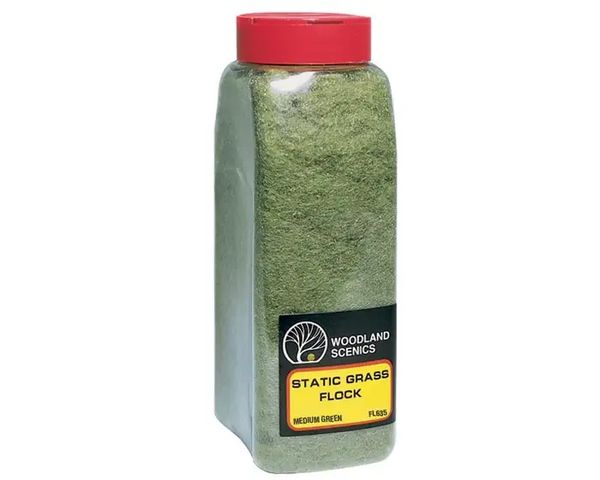 WDS 635 Flock Static Grass/Medium Green Shaker