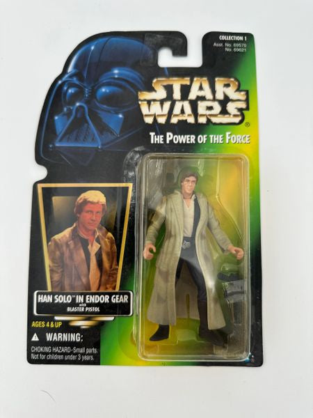 Han Solo in Endor Gear w/ Blaster Pistol - The Power of the Force Collection 1 - 1996