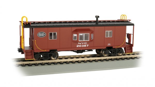 Bachmann HO 73201 New York Central Bay Window Caboose with Roof Walk