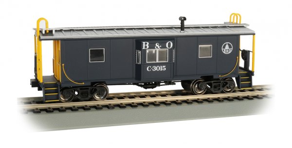 Bachmann HO 73204 Baltimore & Ohio Bay Window Caboose with Roof Walk